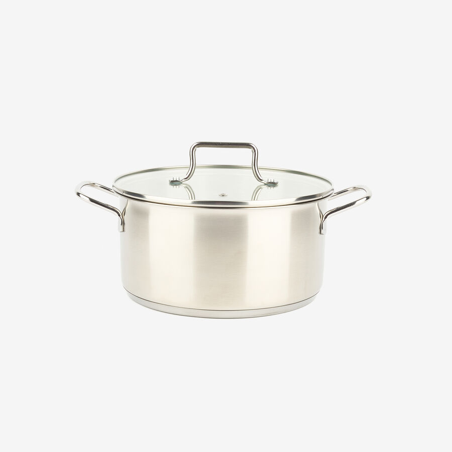 Cacerola de acero inoxidable con tapa Birta Ø20cm - 2,75L