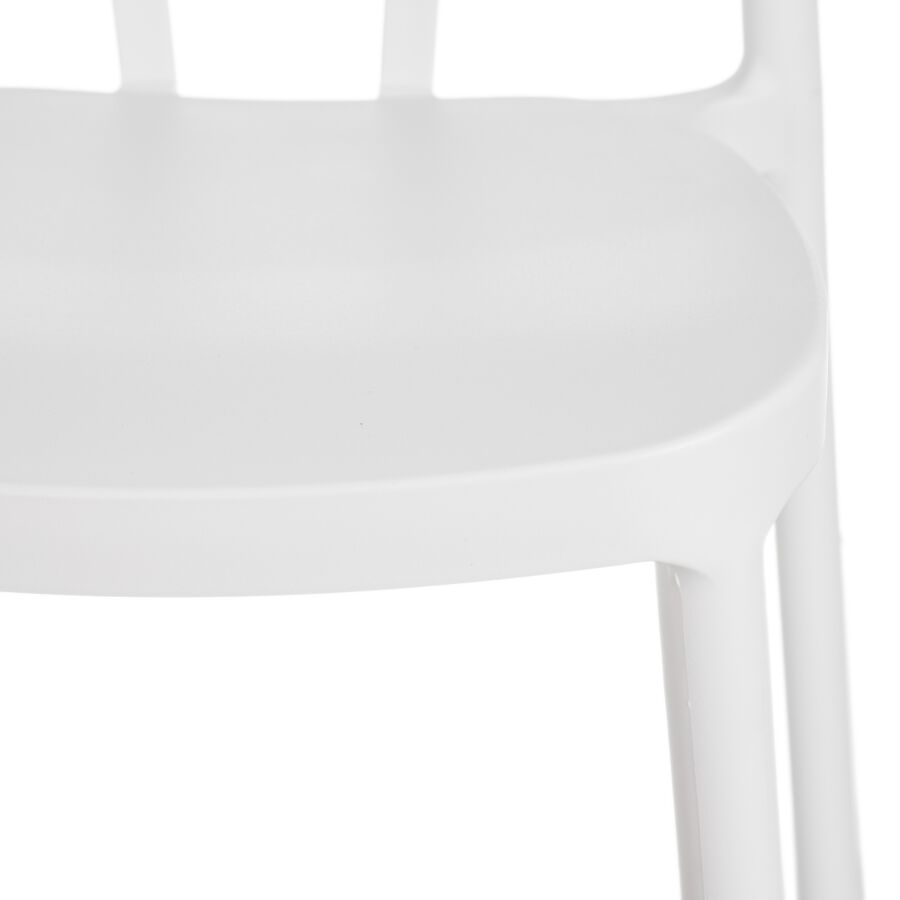 Set de 4 sillas de comedor blanco Marin 43x53x85cm