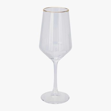 Copa de vino de vidrio con filo dorado Lumiere 38cl