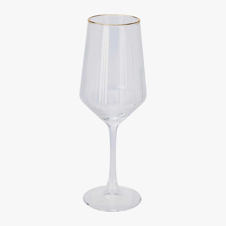 Copa de vino de vidrio con filo dorado Lumiere 38cl