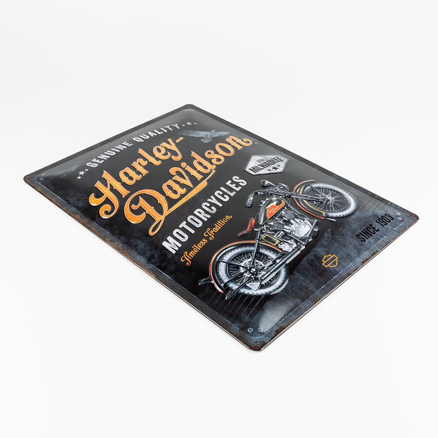 Placa de metal Harley-Davidson 30x40cm