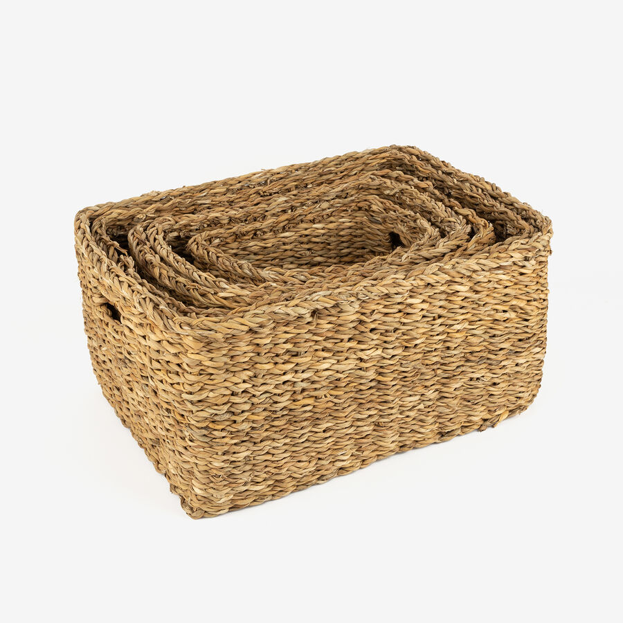 Cesta rectangular Typha Sahid 22x14x12cm