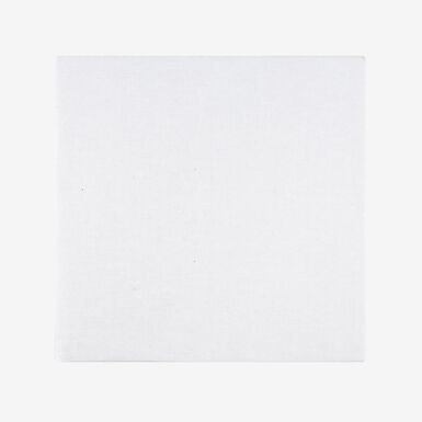 Mantel de algod&oacute;n y lino blanco 145x150cm