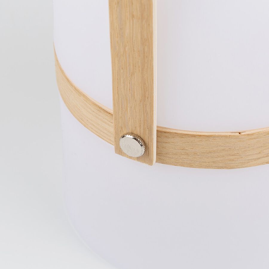 L&aacute;mpara de mesa inal&aacute;mbrica LED para exterior con asa Terra &Oslash;14,5x26,5cm