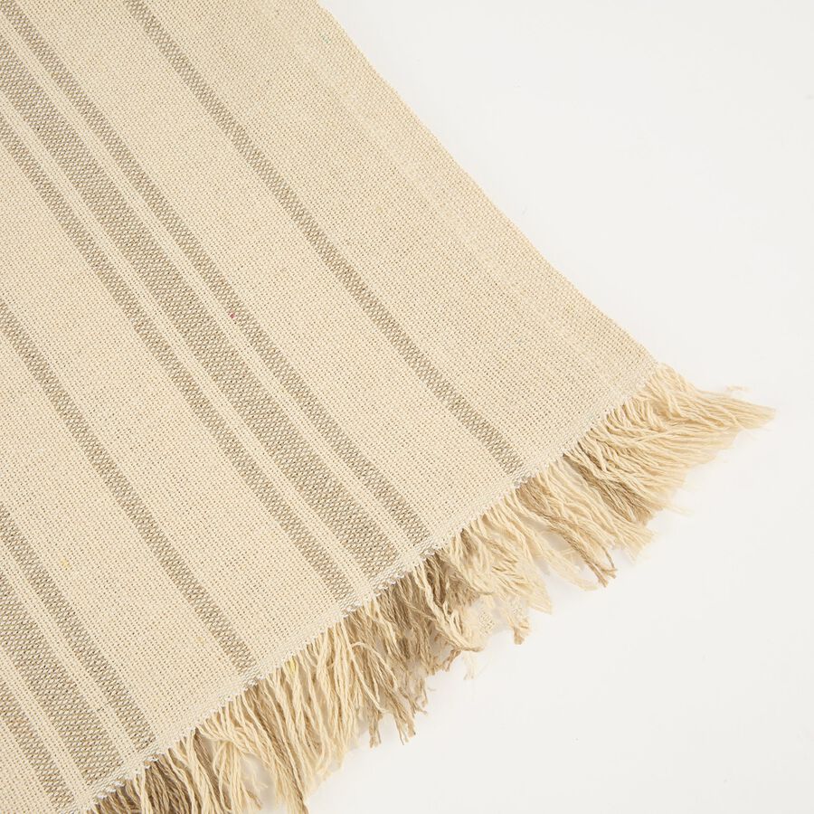 Plaid de rayas beige Niza 125x150cm