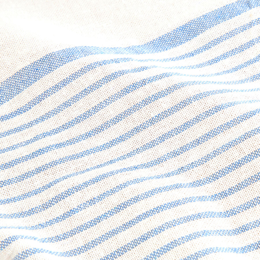 Mantel de algod&oacute;n rayas azules Sorrento 150x200cm