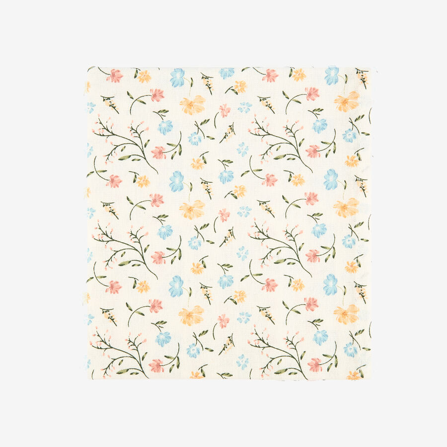 Camino de mesa de algodón flores 35x150cm