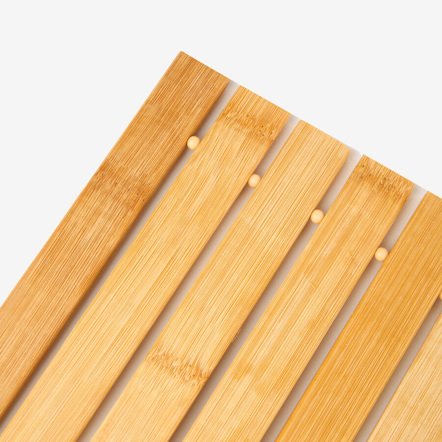 Alfombra de ba&ntilde;o de bamb&uacute; 60x40cm