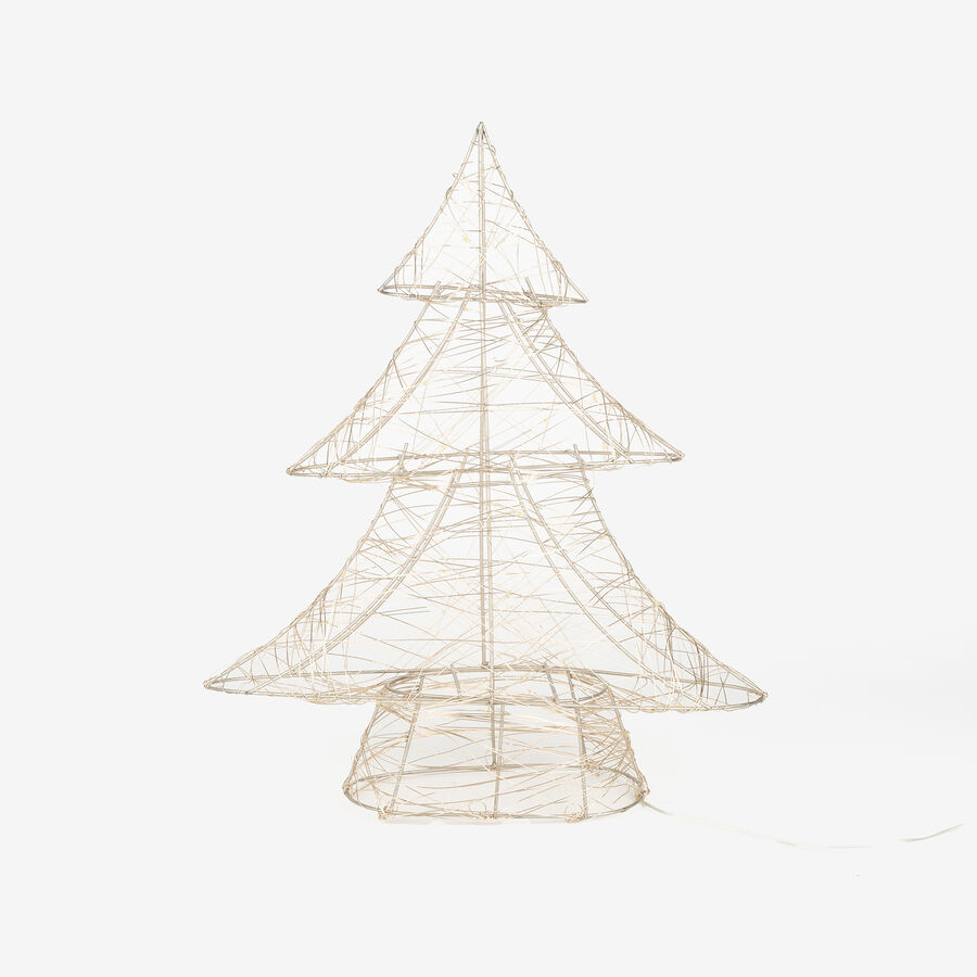 Figura decorativa LED Árbol dorado led 40cm