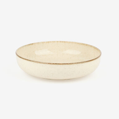 Plato hondo de porcelana marfil Olite Ø19cm