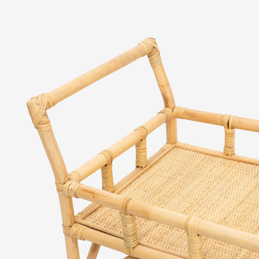 Camarera de rat&aacute;n Venecia 53x43x80cm