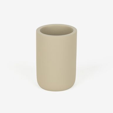 Vaso portacepillos gris Ceara &Oslash;7x1