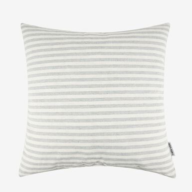 Funda de cojín blanca con rayas grises Timoti 45x45cm