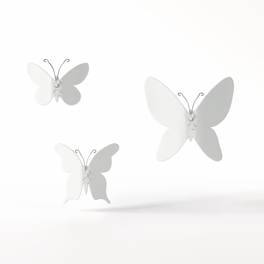 Set de 9 decoraci&oacute;n de pared Mariposas