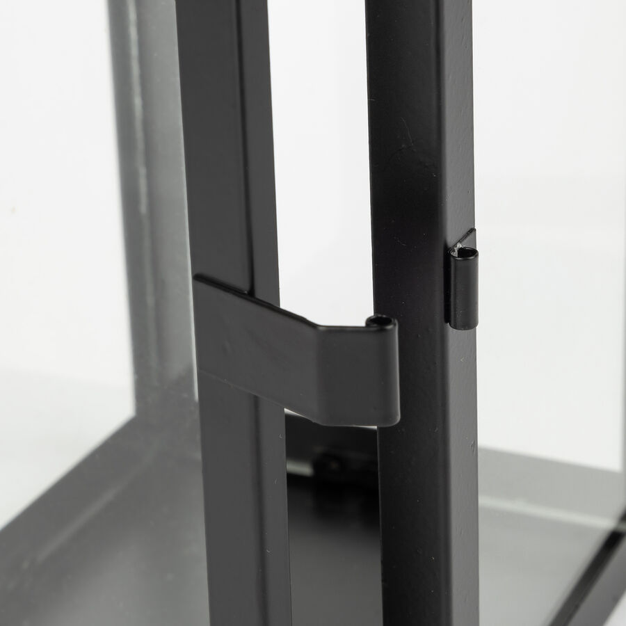 Farol de metal negro Fenjer Ø10x23cm