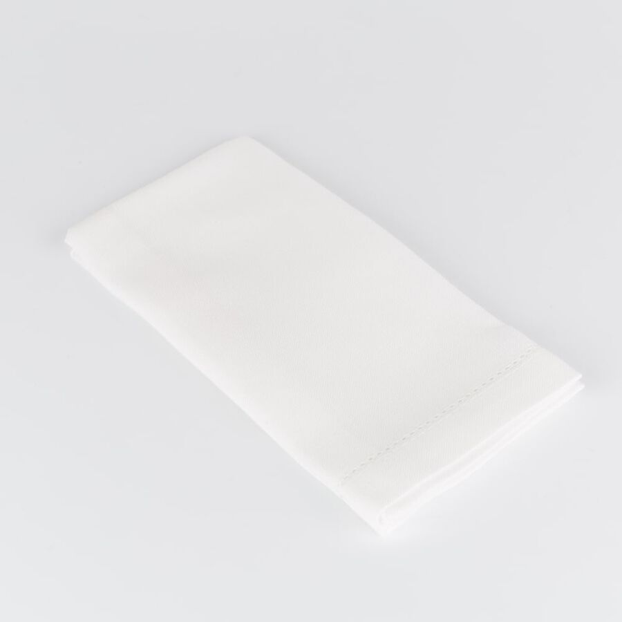 Servilleta de tela básica color blanco 45x45cm