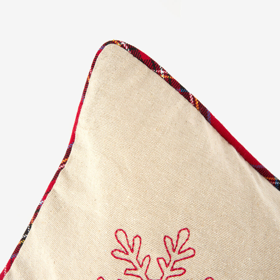 Funda de cojín Coche con árbol de tartán 45x45cm