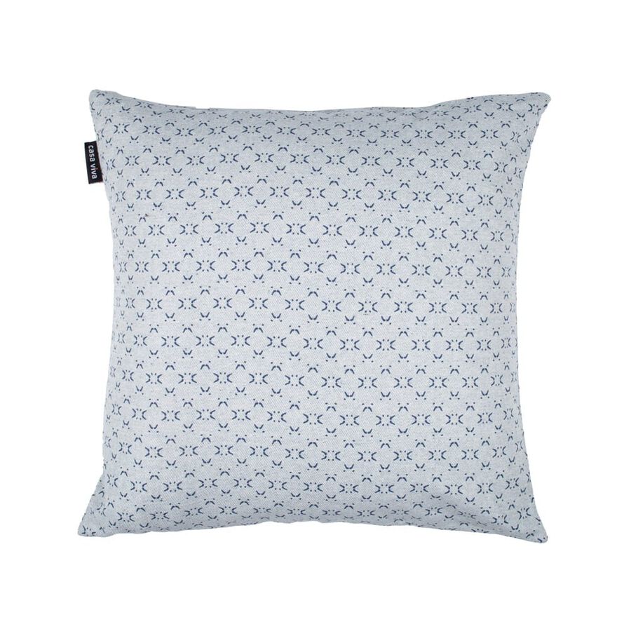 Funda de coj&iacute;n de algod&oacute;n azul Caney 45x45cm