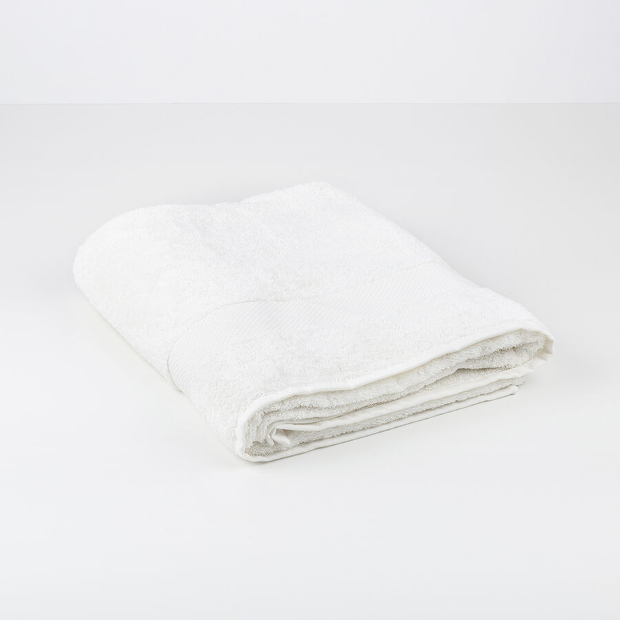 Toalla de ducha de algodón blanco cálido Vic 70x140cm - 500 gr/m²