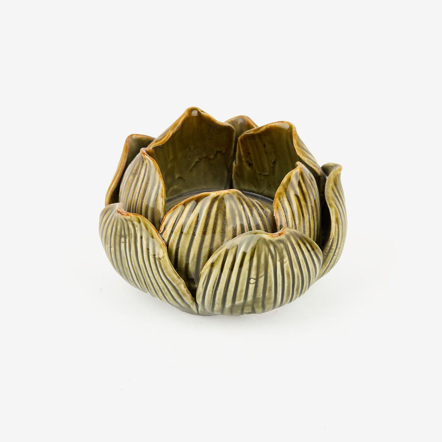 Portavelas de porcelana Loto 6cm en varos colores