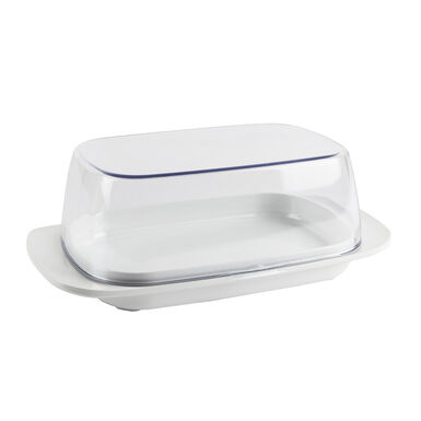 Mantequillera de plástico transparente con base Mepal