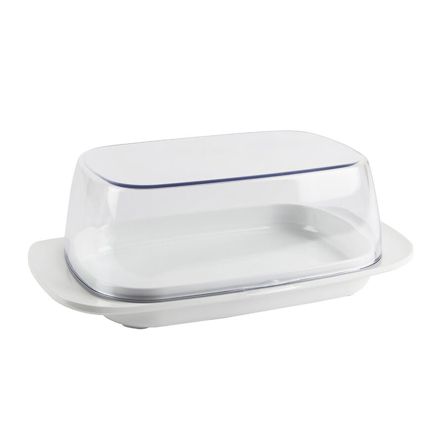 Mantequillera de plástico transparente con base Mepal