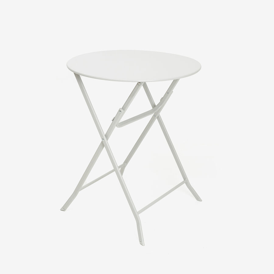 Mesa de jardín plegable gris Bistro Ø60x70cm