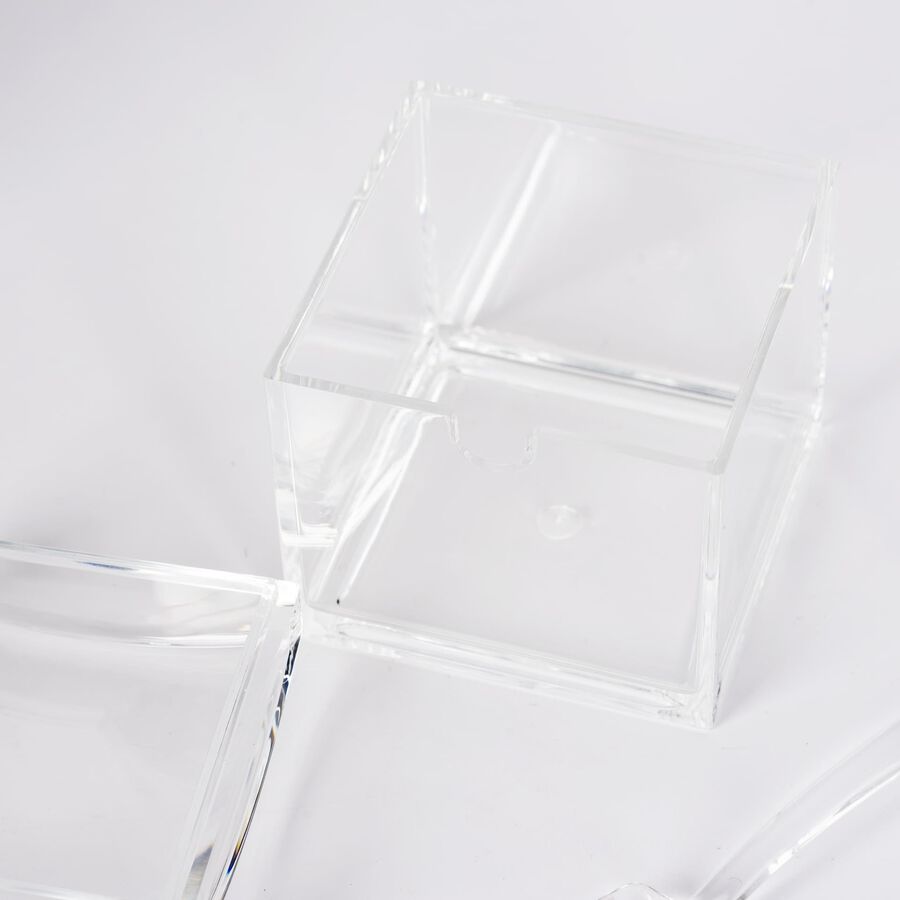 Azucarero acr&iacute;lico 9x9x10cm