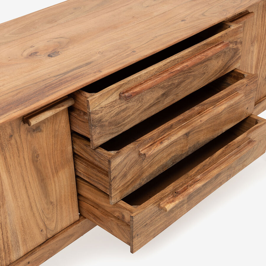 Aparador de madera de acacia Attic 160x45x78cm Clau&Chloe