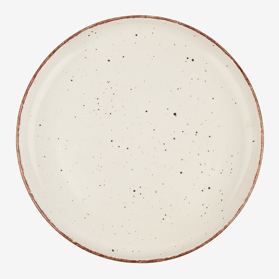 Vajilla de 12 piezas de cer&aacute;mica beige Iria