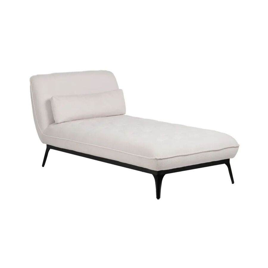 Sof&aacute; modular chaise longue crema 168x90x82cm