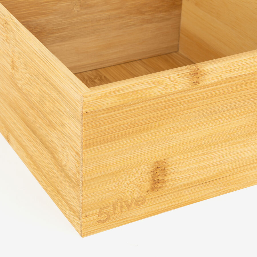 Organizador de bambú Fen 18x18x10cm