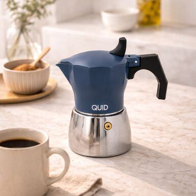 Cafetera italiana de aluminio fundido apta inducci&oacute;n para 6 tazas Mia