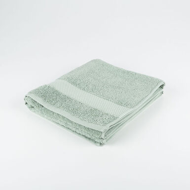 Toalla de lavabo de algodón verde agua Vic 50x100cm - 500 gr/m²