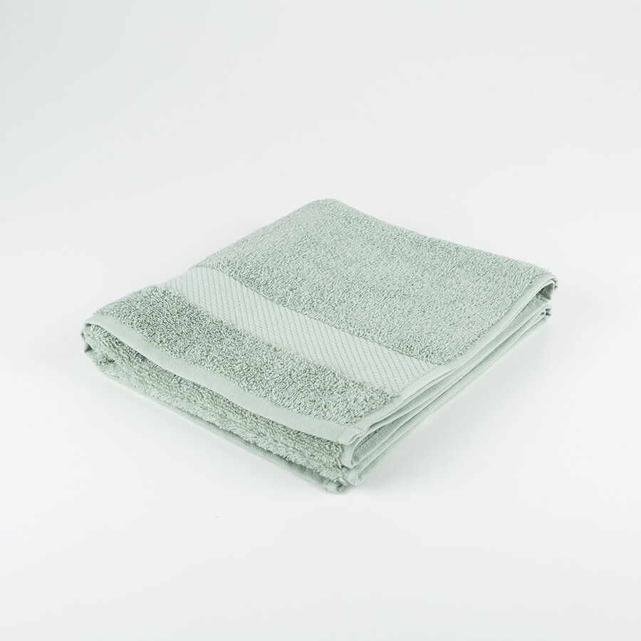 Toalla de lavabo de algodón verde agua Vic 50x100cm - 500 gr/m²
