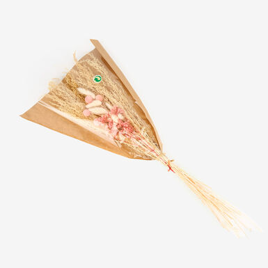 Ramo de flores secas rosa 75cm