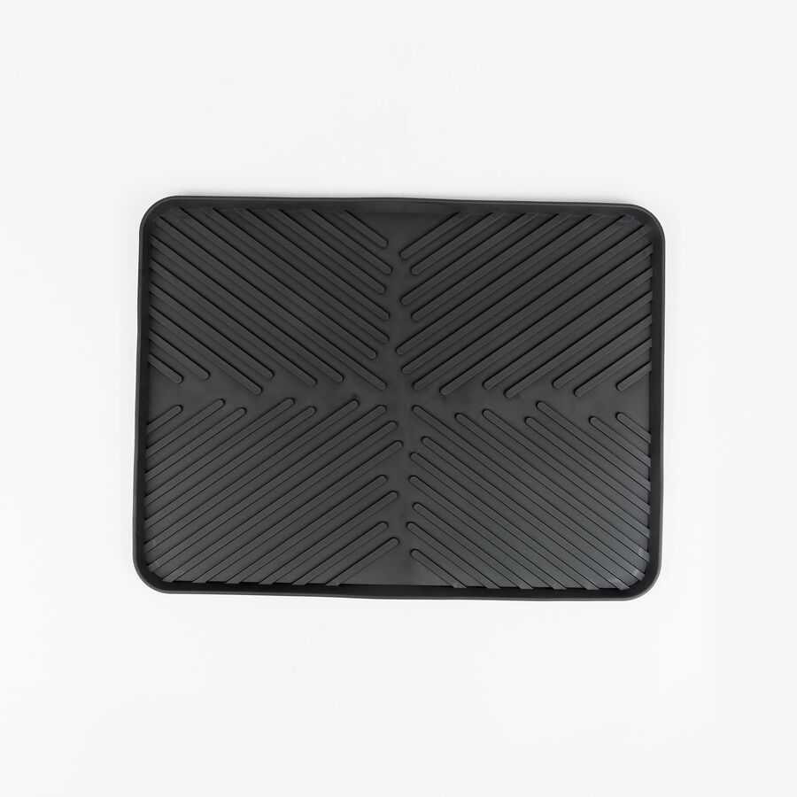 Escurreplatos de caucho gris oscuro 30x40cm