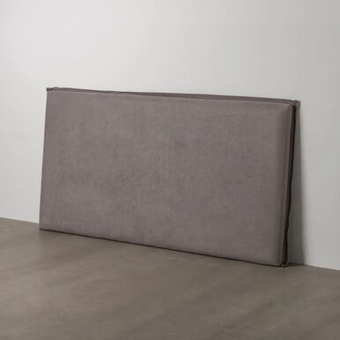 Cabecero tapizado desenfundable gris 190x8x100cm