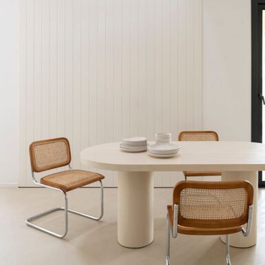 Mesa de comedor de microcemento Kurli 180x90x76cm Clau&Chloe