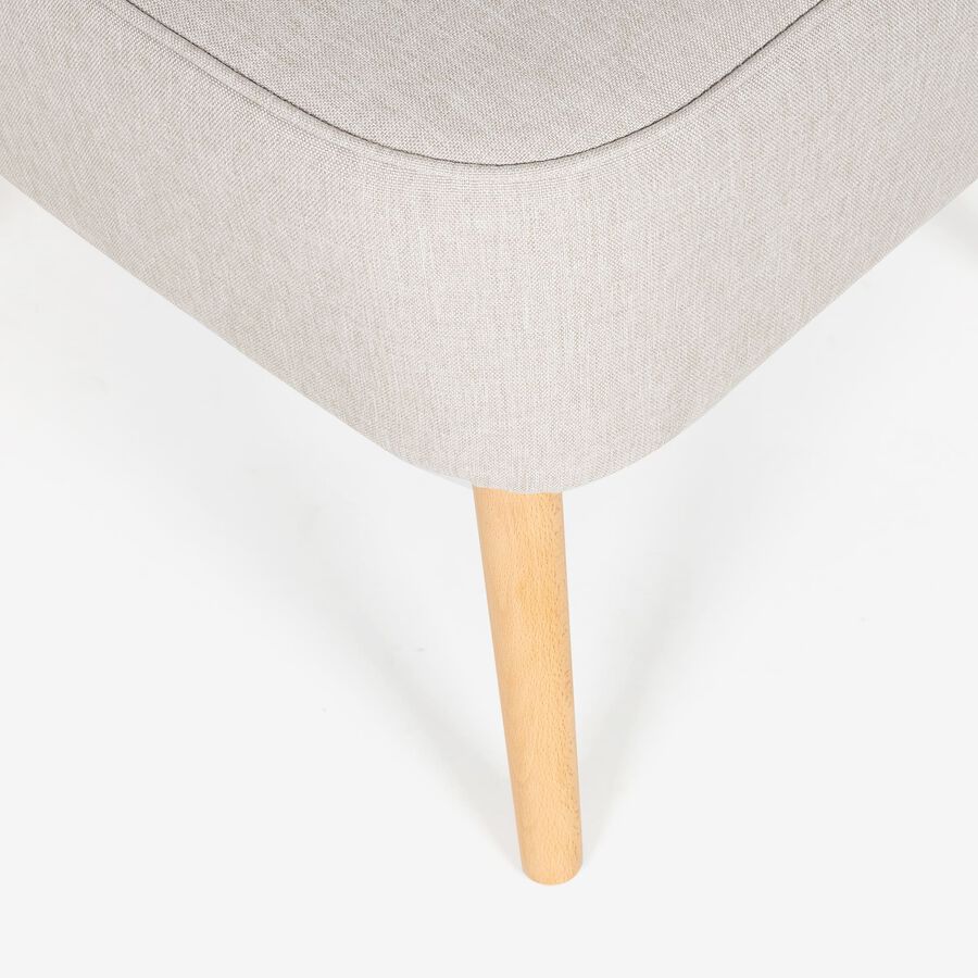 Butaca beige claro Rita 58x64x80cm