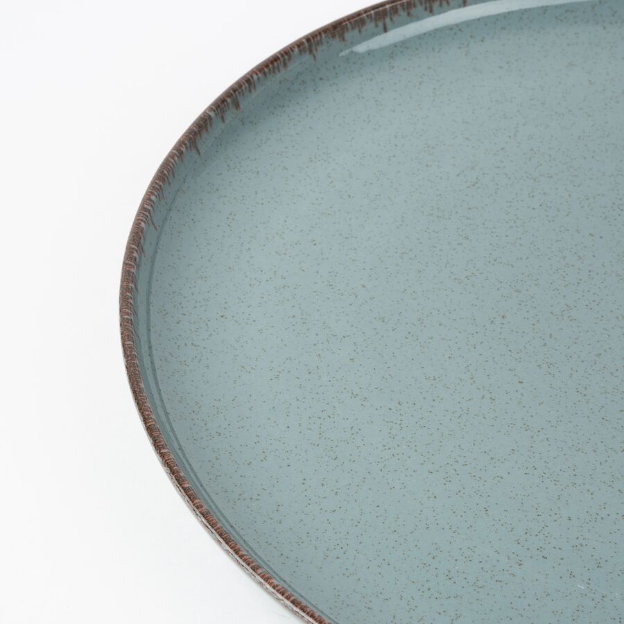 Vajilla de 12 piezas de porcelana azul Olite