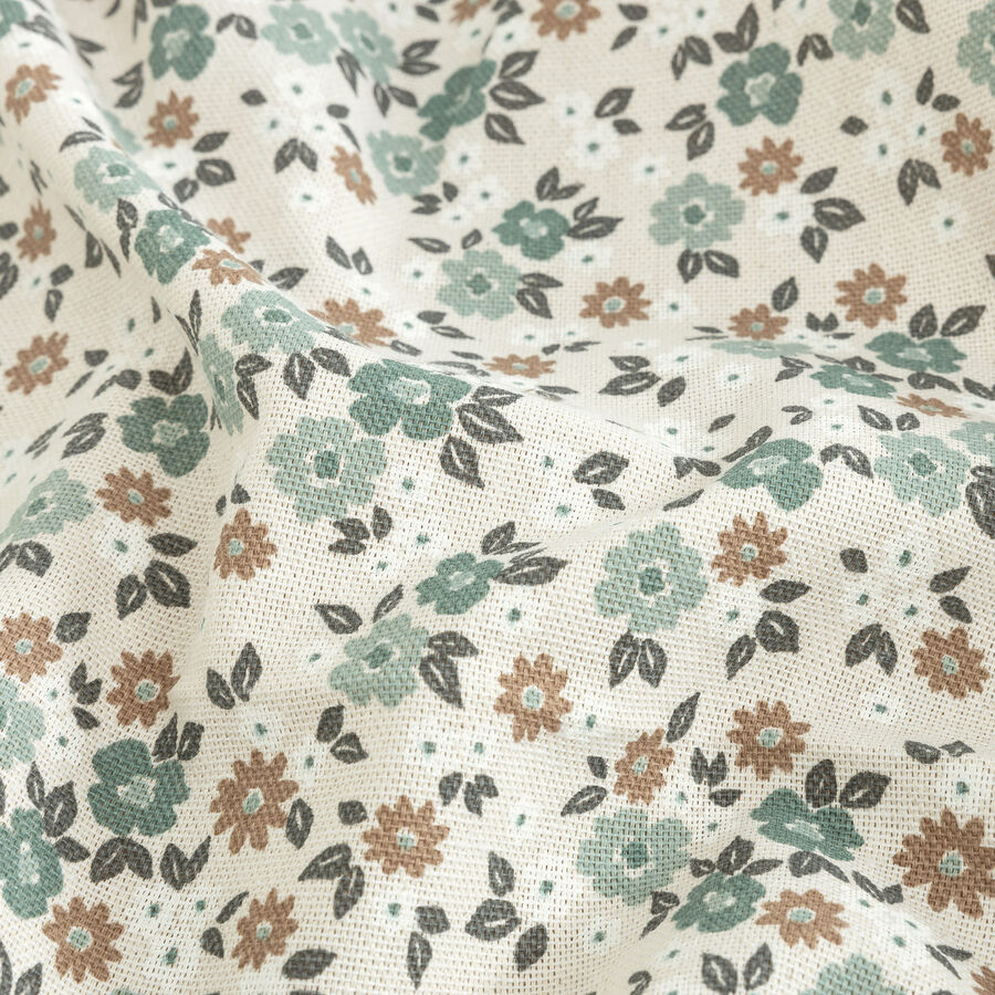 Mantel de algod&oacute;n reciclado azul Alba 135x200cm