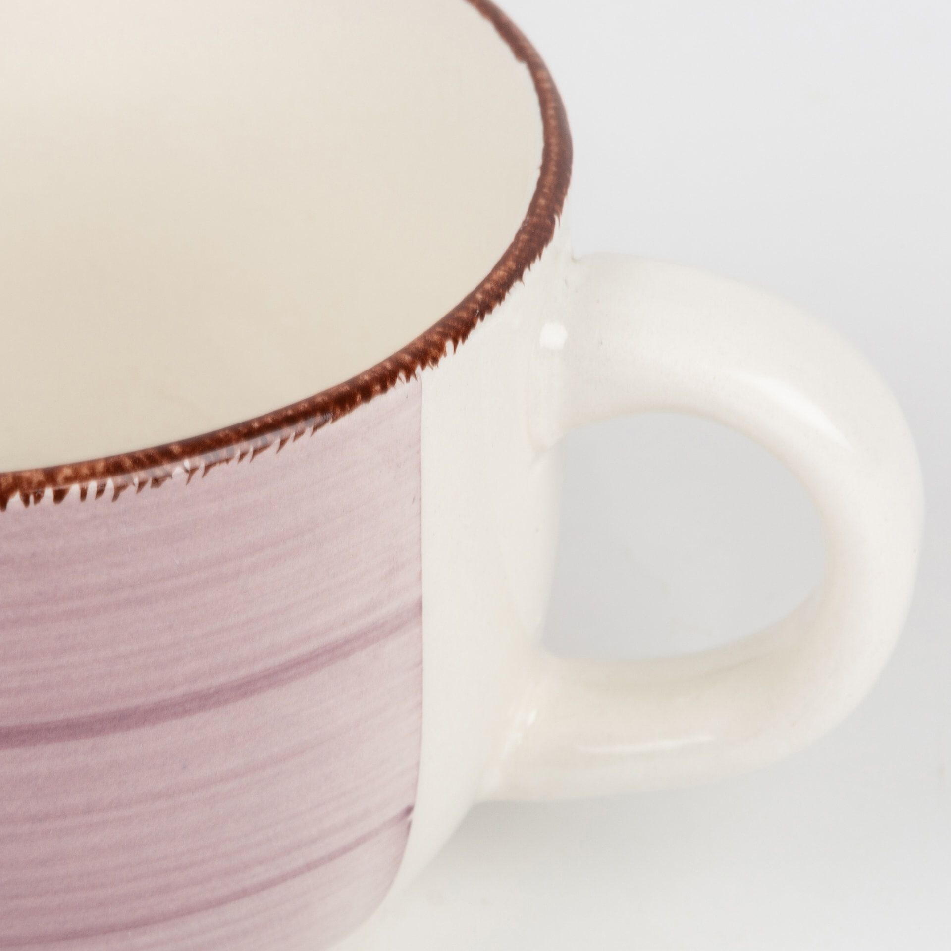 blanco Tazas de café grandes de 20 oz / 600 ml taza de cerámica Smilatte M007 Plain Tall con asa para hombres de papá juego de 2 