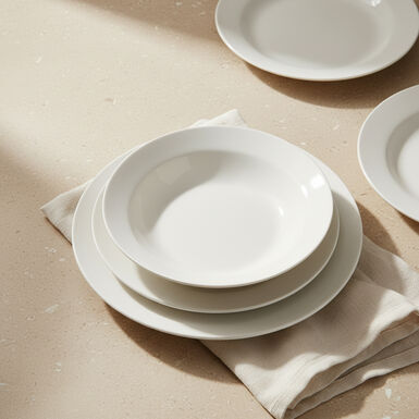 Plato postre porcelana blanca Vetra &Oslash;20cm 