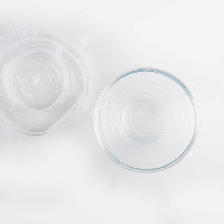 Set de 6 tapas de silicona reutilizables