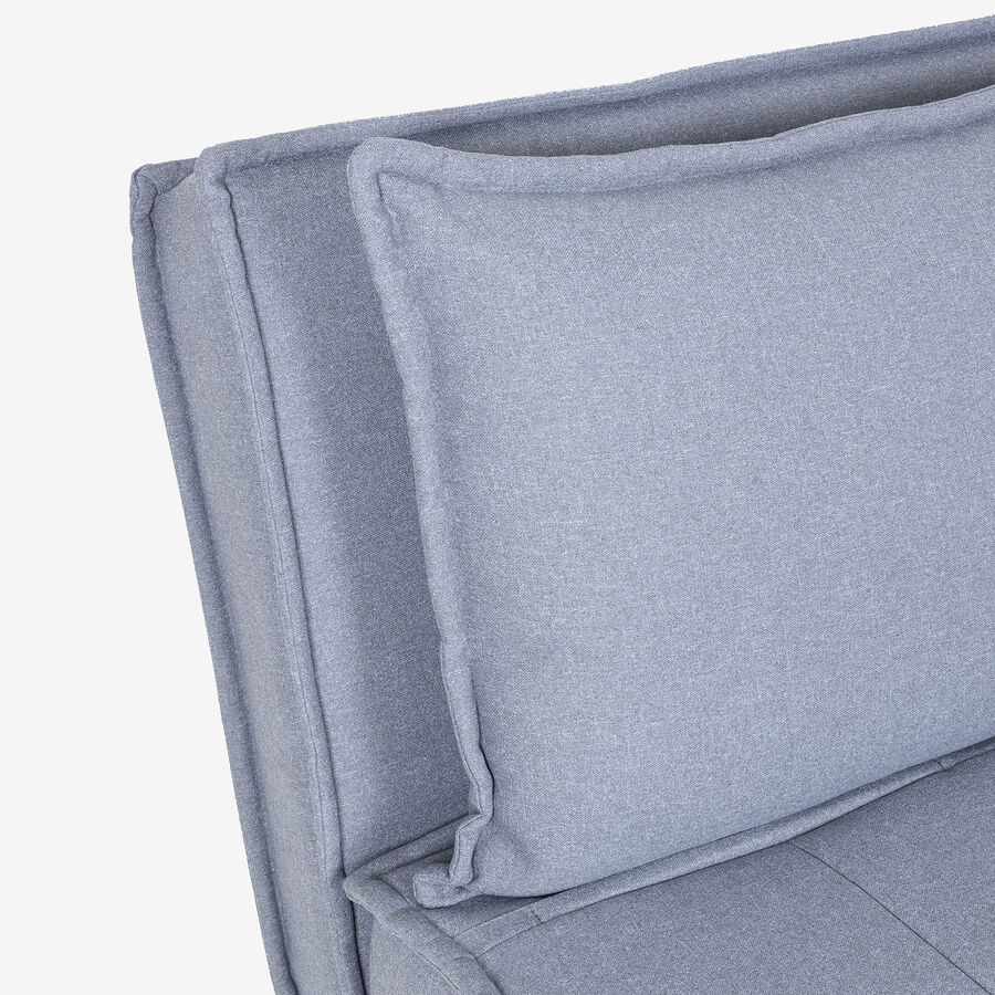Sofá cama individual gris claro Gael 104x92x84cm