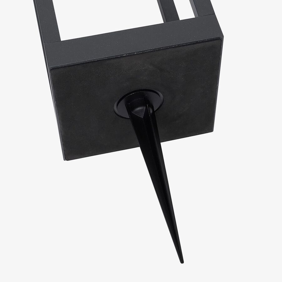 Farol solar para jard&iacute;n de aluminio grafito Pirox 40cm