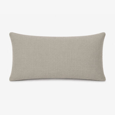 Funda de coj&iacute;n beige de poli&eacute;ster y lino Bruma 30x45cm