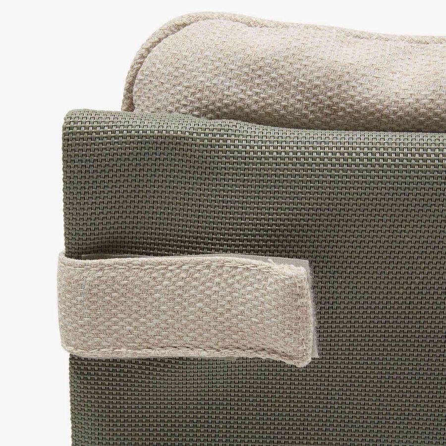 Sillon reclinable de jard&iacute;n de aluminio verde Lambor 151x69x73cm