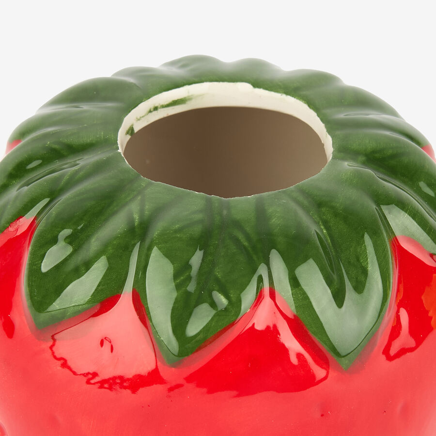 Jarrón de dolomita rojo Fresa Ø10x8cm